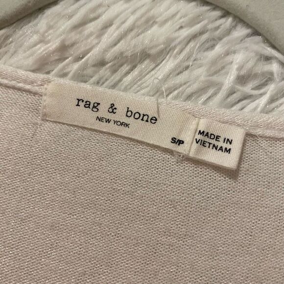 Rag & Bone V Neck Sweater in White Small - Picture 7 of 7